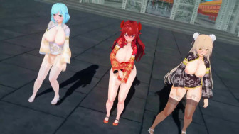 MMD virtual youtubers oriental new year 【KKVMD】 (by 熊野ひろ)
